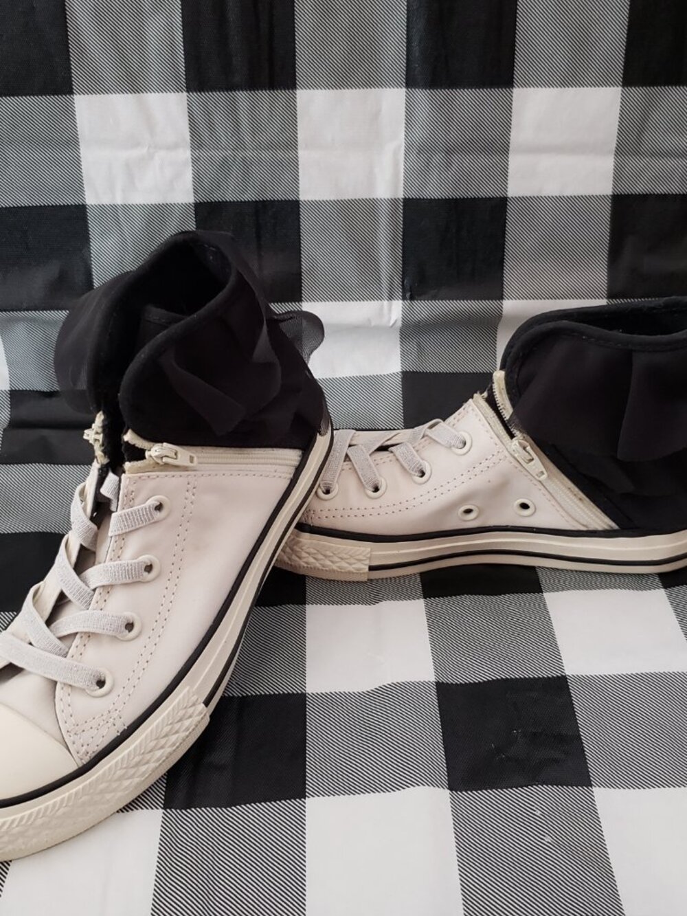 Converse CTAS Block Party Tulle Shoes Junior Size 1 - Picture 9 of 10